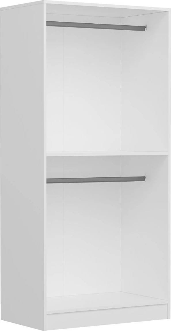 Dollap me pasqyrë, ngjyrë e bardhë, Skye Decor, 90x52x190cm