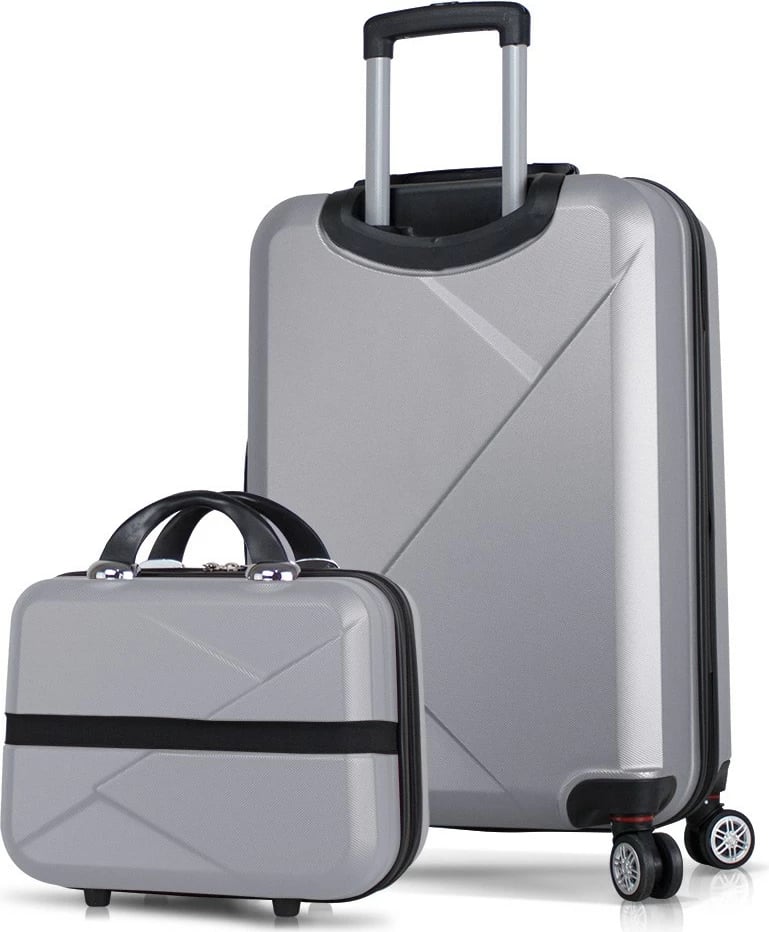 Set valixhesh (2 copë), ngjyrë gri, Zoozie Bags, 4971