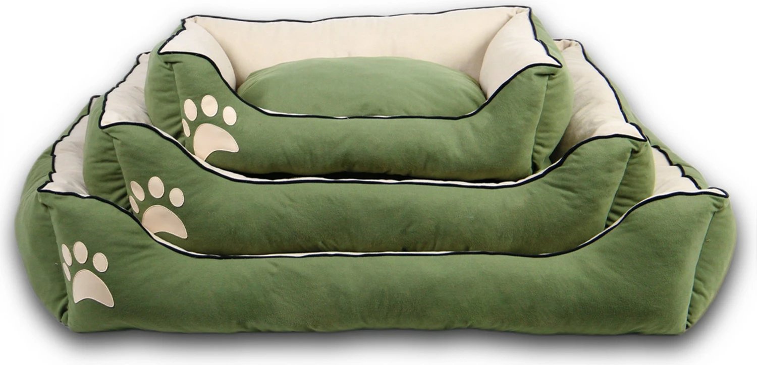 Shtrat për qen e mace Lucy, i gjelbër, Paws & Whiskers, M