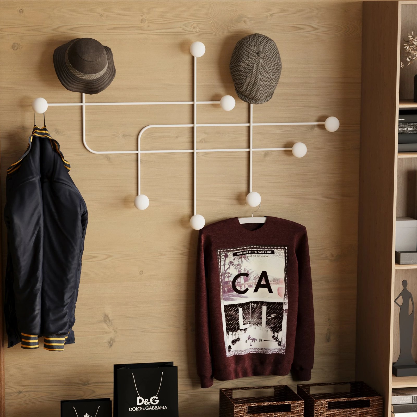 Varëse muri metalike Wallity, Samara-B, e bardhë