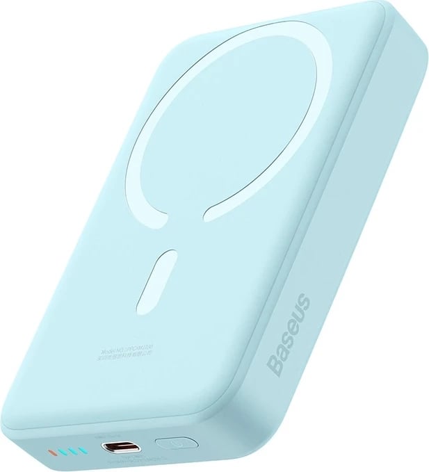 Powerbank Baseus PPCX110203, 10000mAh, 30W, USB-C, wireless, kaltër