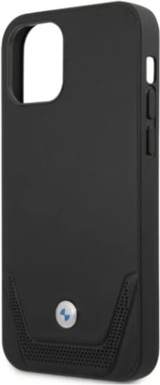 Mbështjellës BMW BMHCP12LRSWPK për iPhone 12 Pro Max, Hardcase, Lëkurë, E zezë