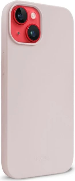 Mbështjellës CRONG Color Cover Magnetic për iPhone 14 / iPhone 13, silikon, Sand Pink