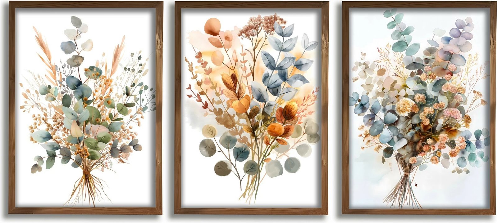 Pikturë dekorative me kornizë, 3 pjesë, Wallity, GE278-L