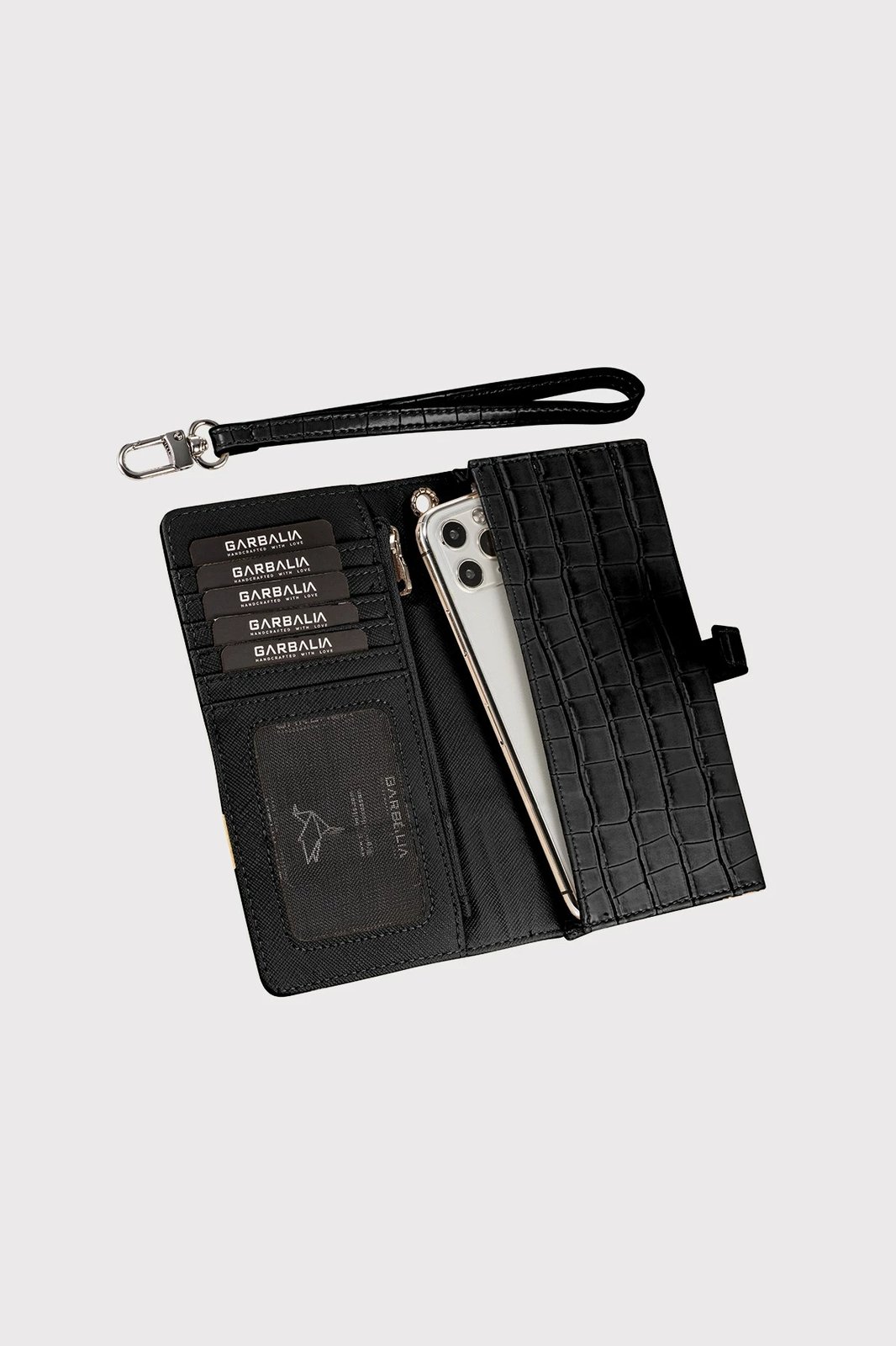 Portofol për gra, Zoozie Bags Astana, krokodil i zi