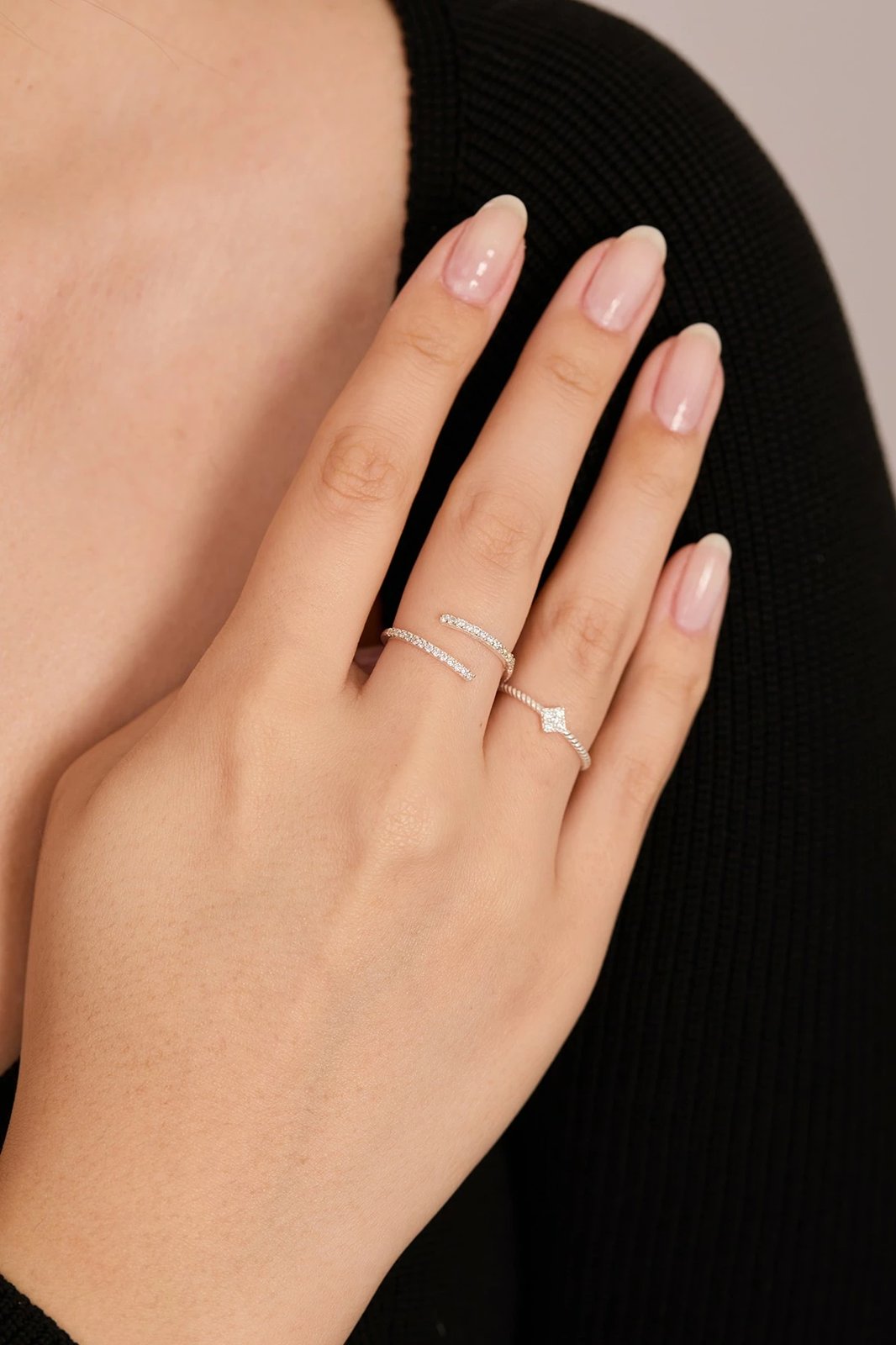 Unazë argjendi Elika Silver, FASET85018