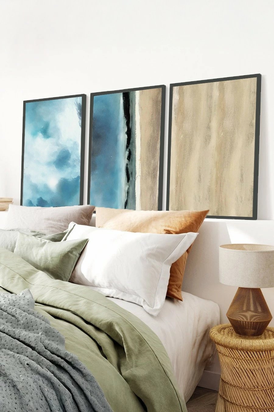 Pikturë dekorative me kornizë MDF (3 copë), Wallity, Huhu470S, 30x40cm