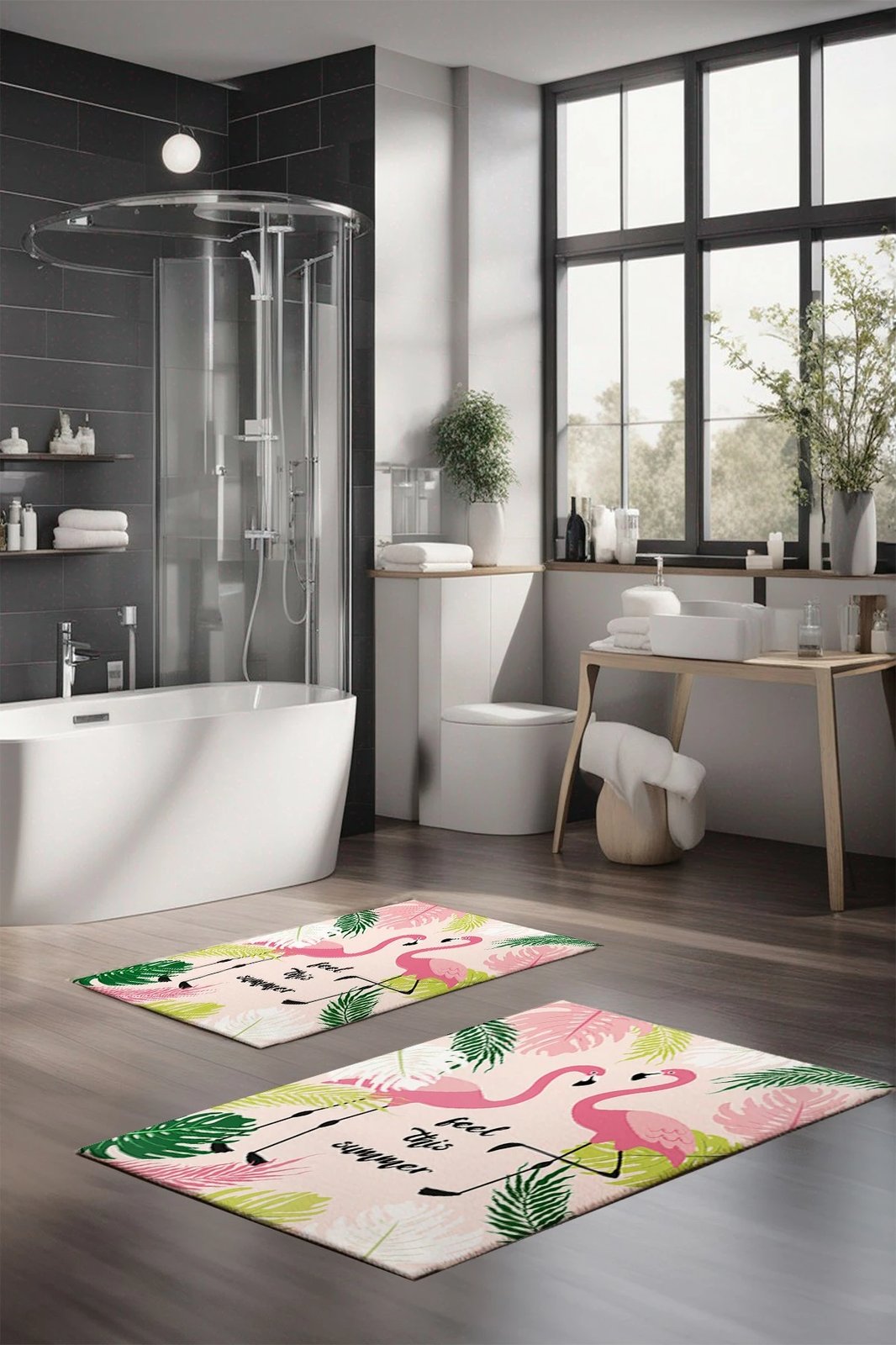 Set tapetash për banjo, 2 copë, Mijolnir, shumëngjyrëshe, CT-5318