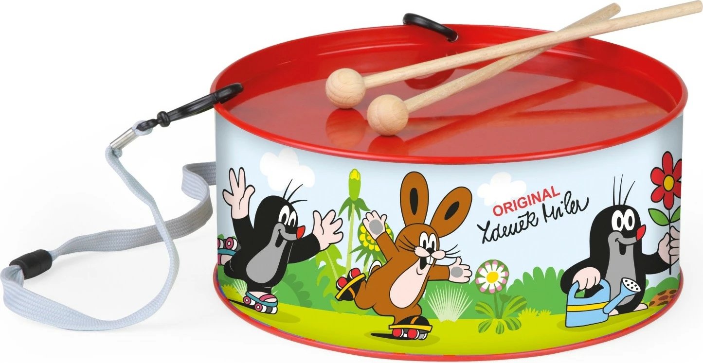 Daulle lodër, Lena, 52606, diametër 20 cm, motiv Krecik, me 2 shkopinj dhe rrip, shumëngjyrëshe