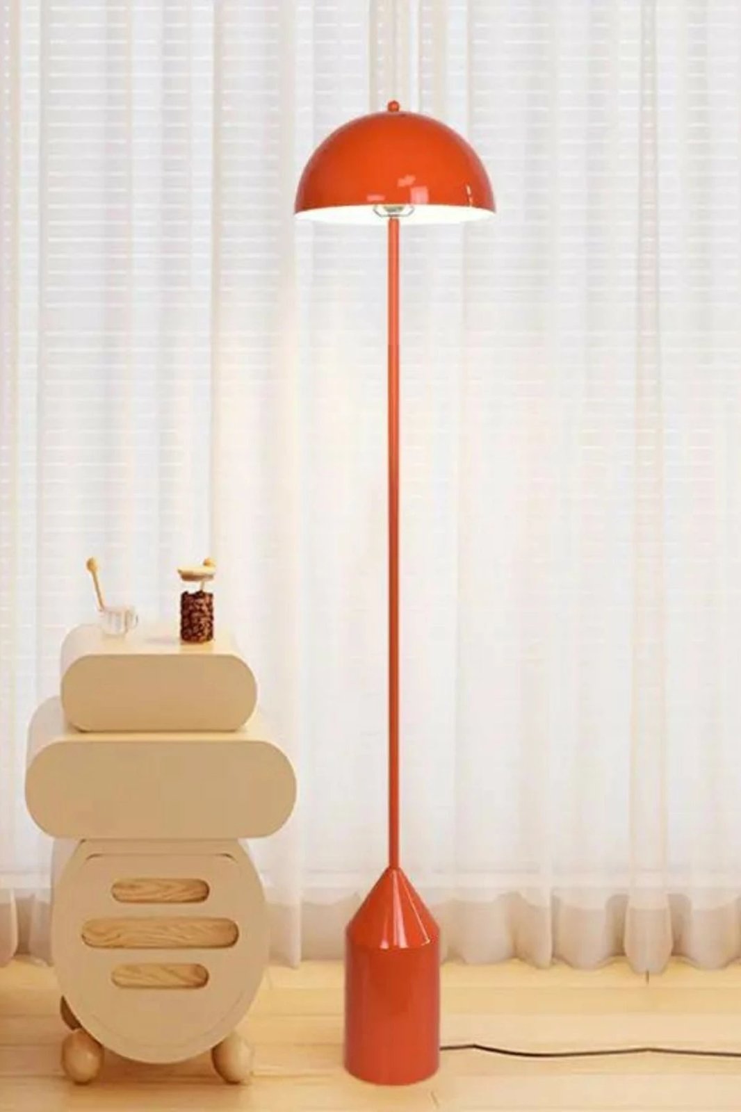 Llambë dyshemeje Opviq, Mushroom, portokalli