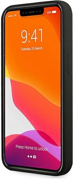 Mbështjellës Ferrari FESSIHCP13MBK për iPhone 13 6.1", silikon, zi