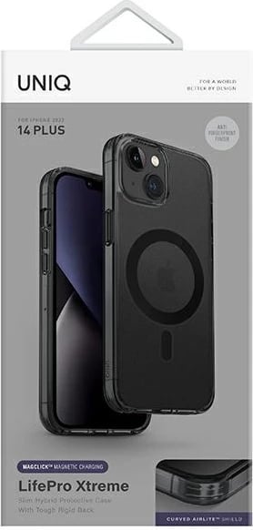 Mbështjellës UNIQ LifePro Xtreme Magclick Charging për iPhone 14 Plus, i zi