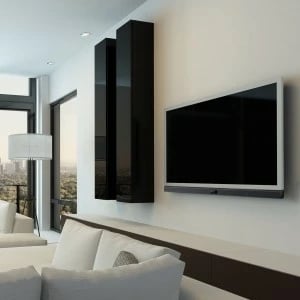 Mbajtëse muri për soundbar ART G-03, Metal, E zezë