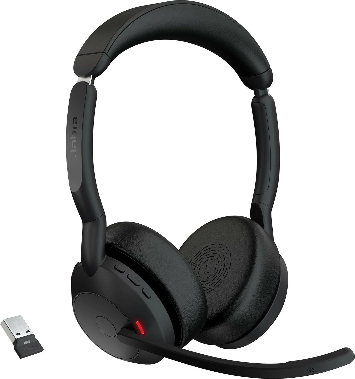 Kufje Jabra Evolve2 55, Link380a UC Stereo, Wireless, Office/Call center, 130g, e zezë