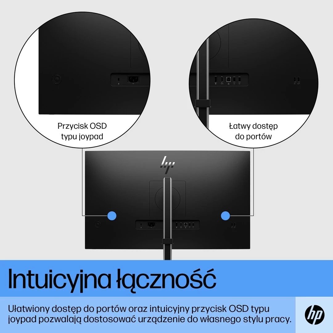 Monitor HP E27 G5, 27", Full HD, 75Hz, i zi/argjend