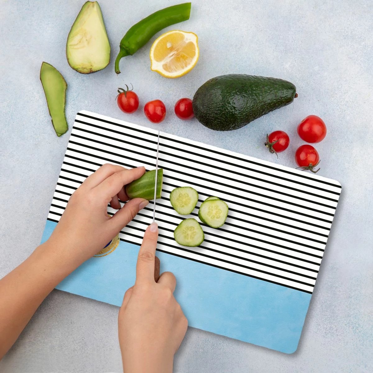 Dërrasë prerëse xhami, shumëngjyrëshe, Hermia Ckt52 - 3040, 30x40cm