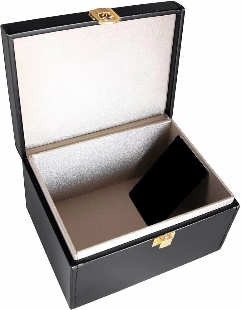 Kuti Faraday Hurtel për bllokim sinjali, për çelësa makine dhe celular, e zezë