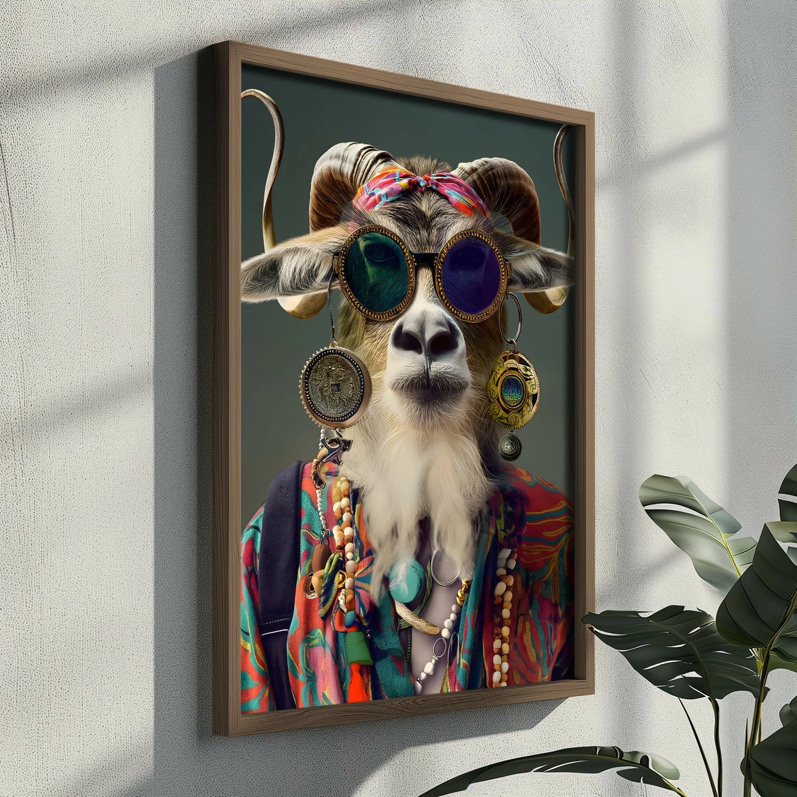 Pikturë dekorative me kornizë MDF, shumëngjyrëshe, Wallity GE054-L