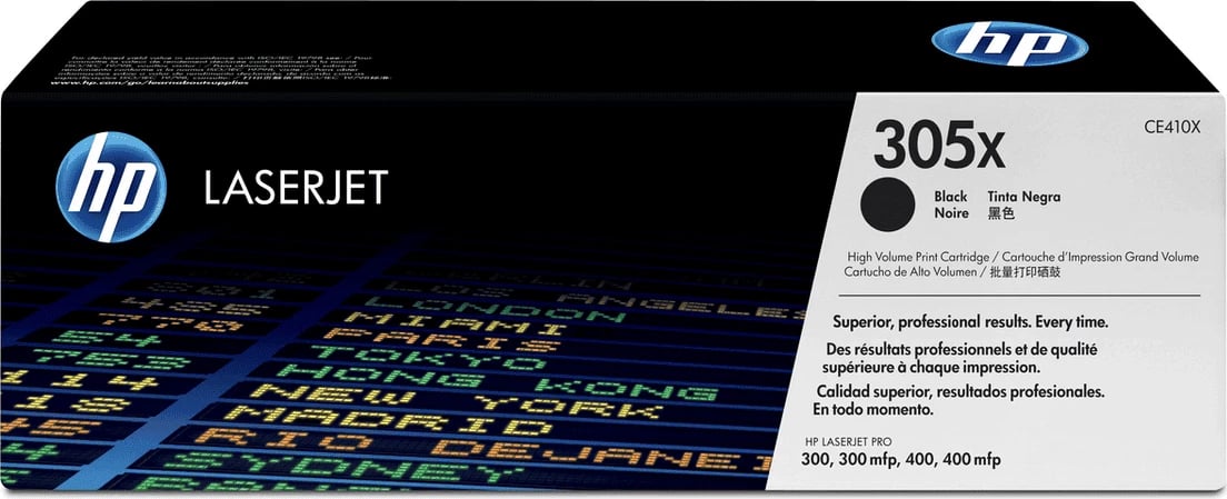 Toner HP 305X / CE410X XL, rendiment 4000 faqe, zi