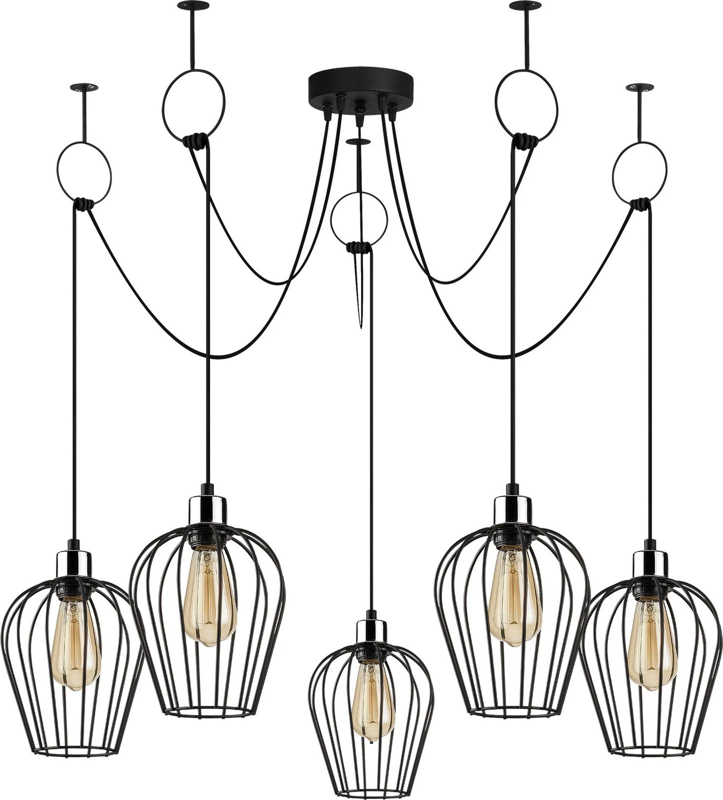 Llambë tavani industriale Opviq, Tel - 6691, ngjyrë e zezë