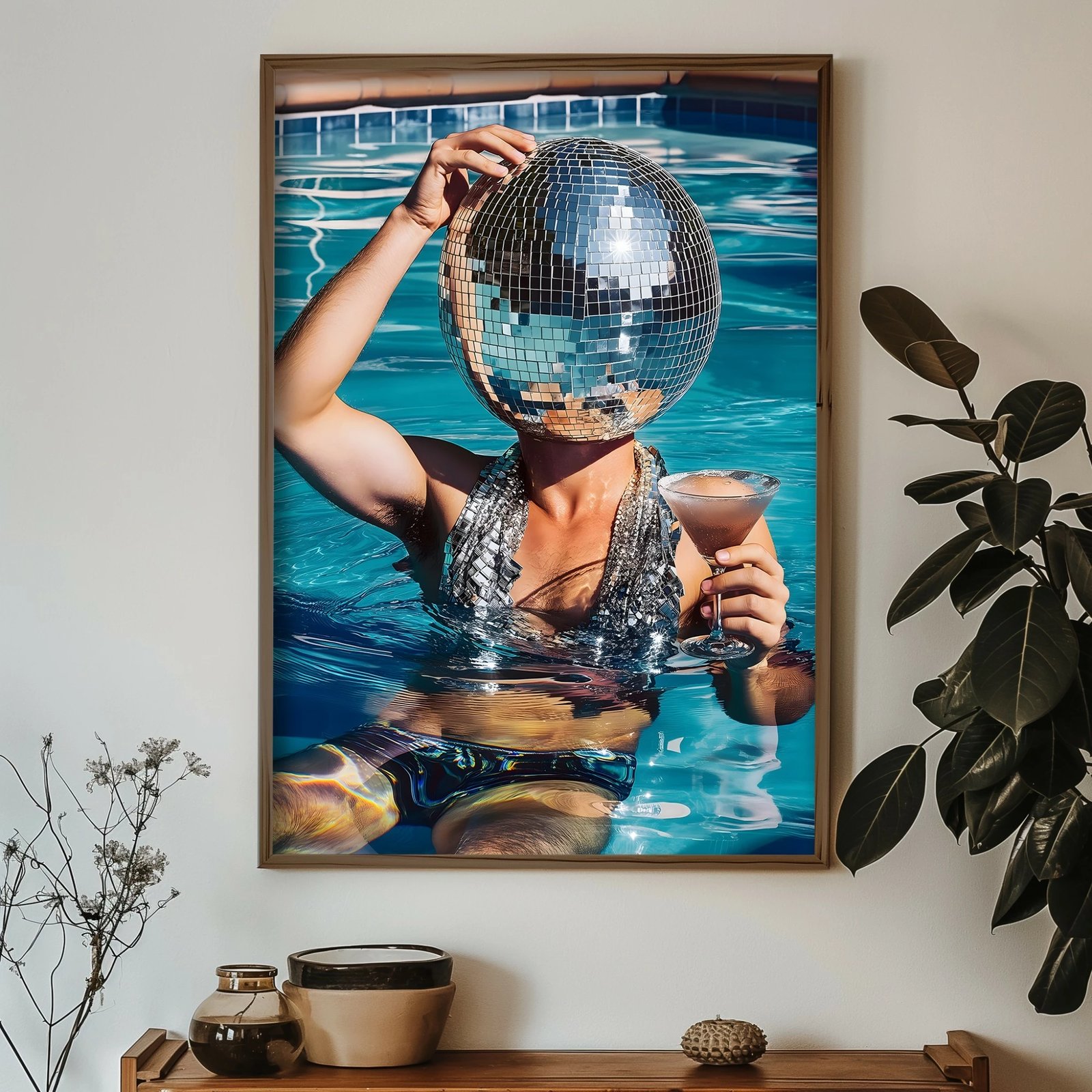 Pikturë dekorative me kornizë MDF, Wallity, GE109-L