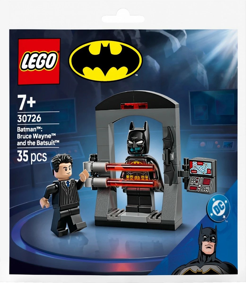 Set LEGO Super Heroes, 30726 Batman: Bruce Wayne dhe kostumi Batman, 35 pjesë, set i vogël