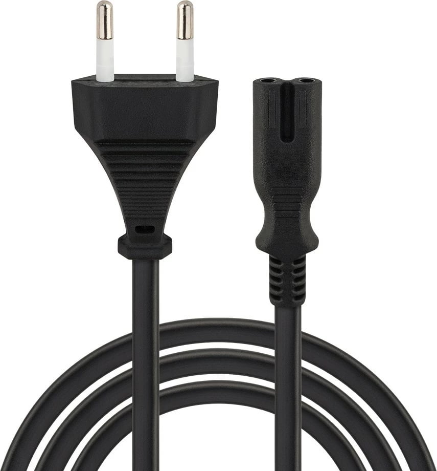 Kabllo rryme Savio CL-185, 2pin, 5m, e zezë