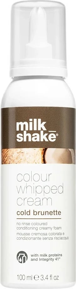 Shkumë ngjyruese për flokë për femra Milk Shake Colour Whipped Cream Cold Brown 100ml
