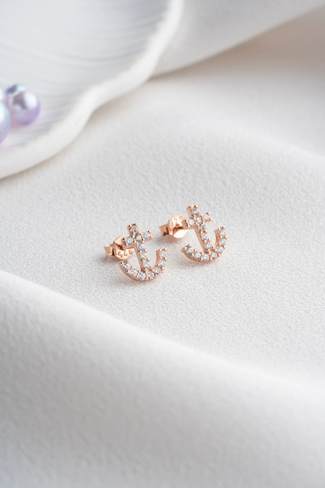 Vathë argjendi Jumeon, rozë gold & të bardhë, NRZ998323