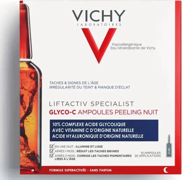 Ampullë Vichy Liftactiv Specialist Glyco-C Night Peeling Ampoules, 10amp