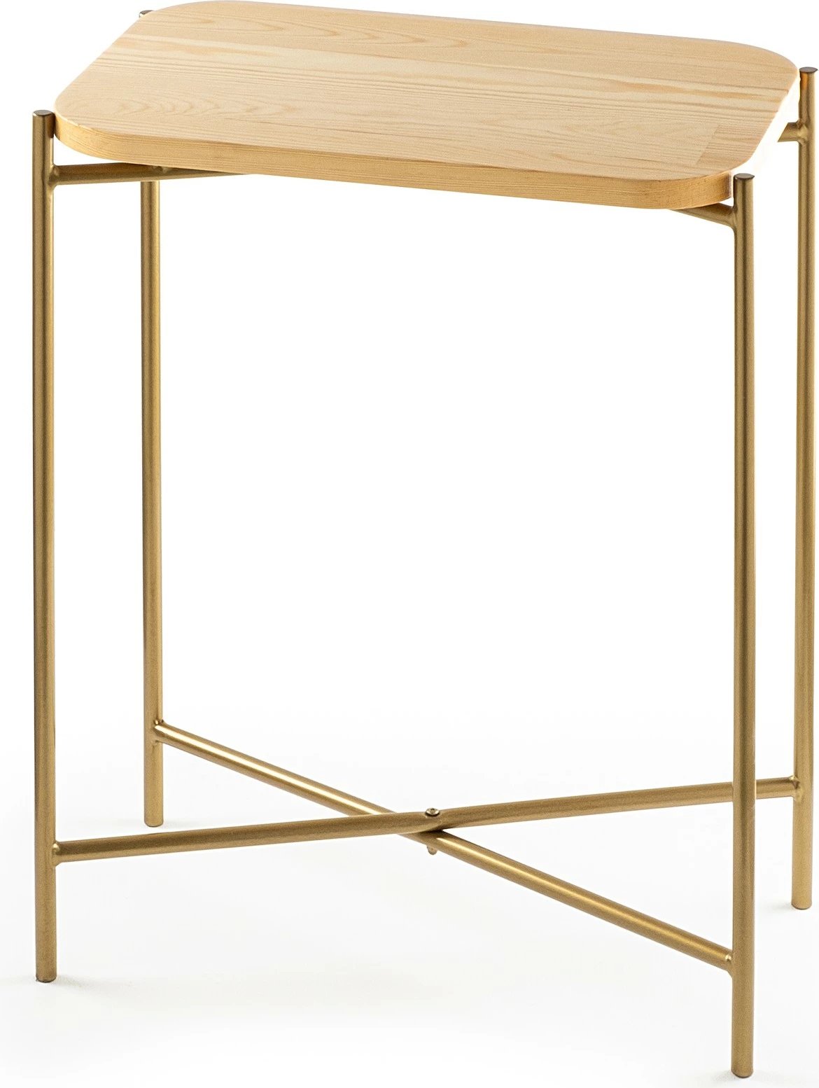 Tavolinë kafeje Hanah Home, Shb-003-A, ngjyrë ari dhe natyrale