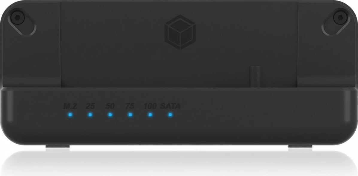 Docking station IcyBox IB-2914MSCL-C31 për SSD/HDD 2.5''/3.5'' dhe M.2 NVMe, e zezë