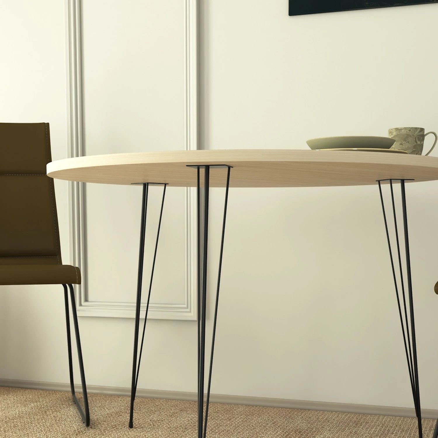 Tavolinë Hanah Home, ngjyrë lisi, Sandalf