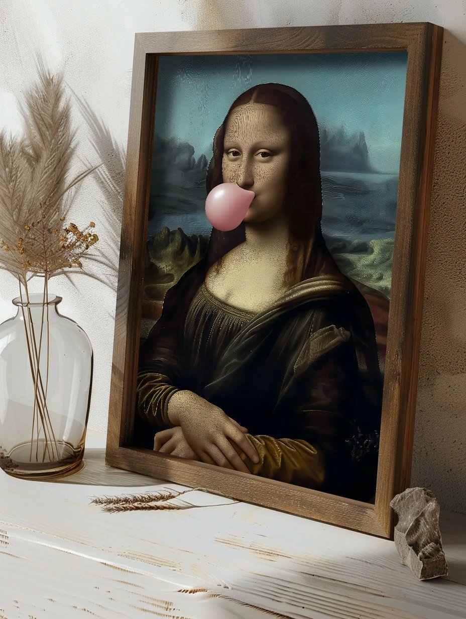 Pikturë dekorative me kornizë MDF, shumëngjyrëshe, Wallity GE025-L