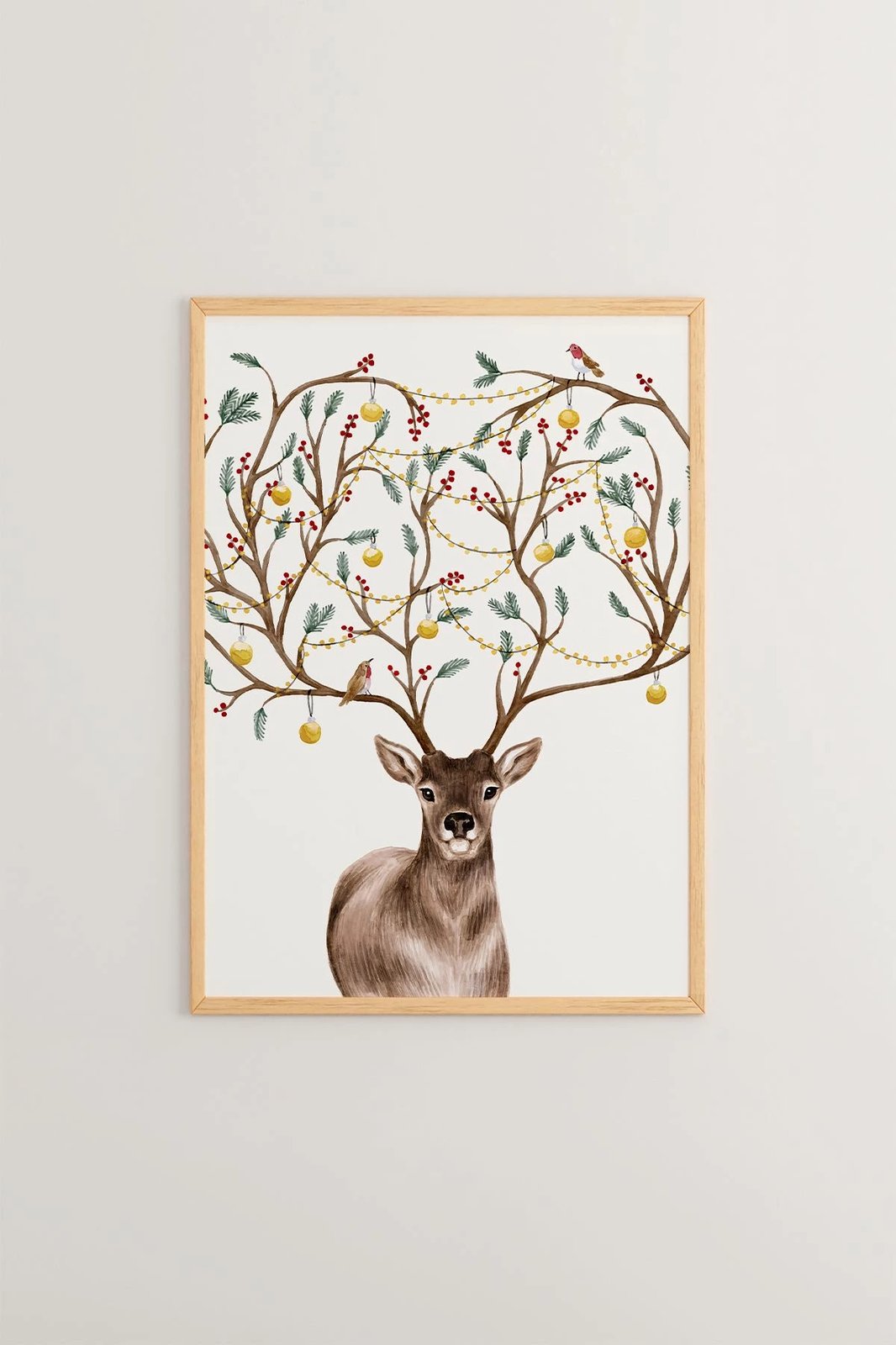 Pikturë dekorative me kornizë, shumëngjyrëshe, Wallity, Nwyearsngmdl69, 33x48cm