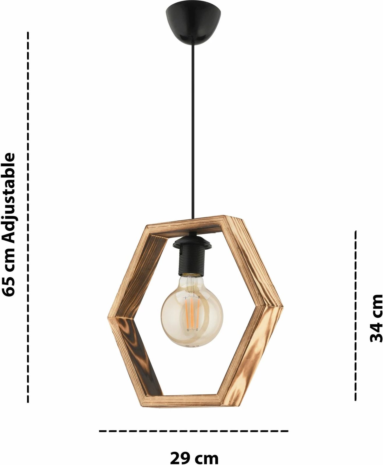 Llambë tavani Opviq, gjashtëkëndore, një copë