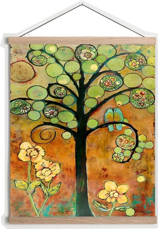 Pikturë dekorative me kornizë, shumëngjyrëshe, Wallity, MRG26, 50x70cm