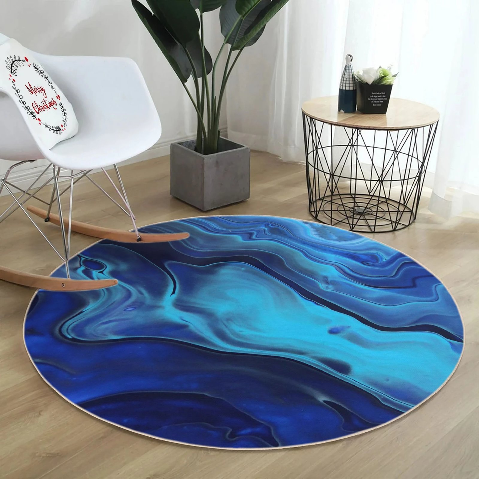 Qilim Conceptum Hypnose, blu, Woopamuk488, 80x80cm Qilim Conceptum Hypnose, blu, Woopamuk488, 80x80cm