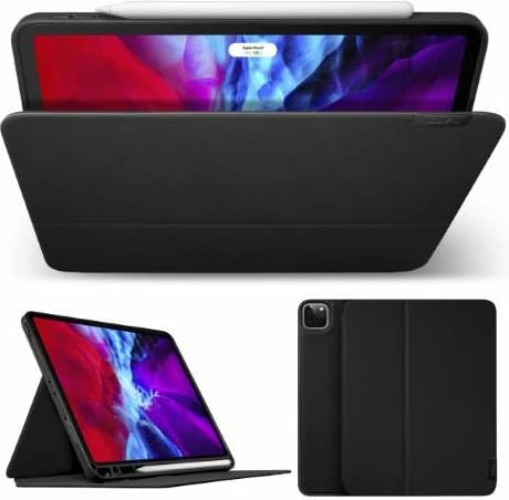 Mbështjellës LAUT Prestige Folio me mbajtës për Apple Pencil për iPad Pro 11", iPad Air 10.9", Zi