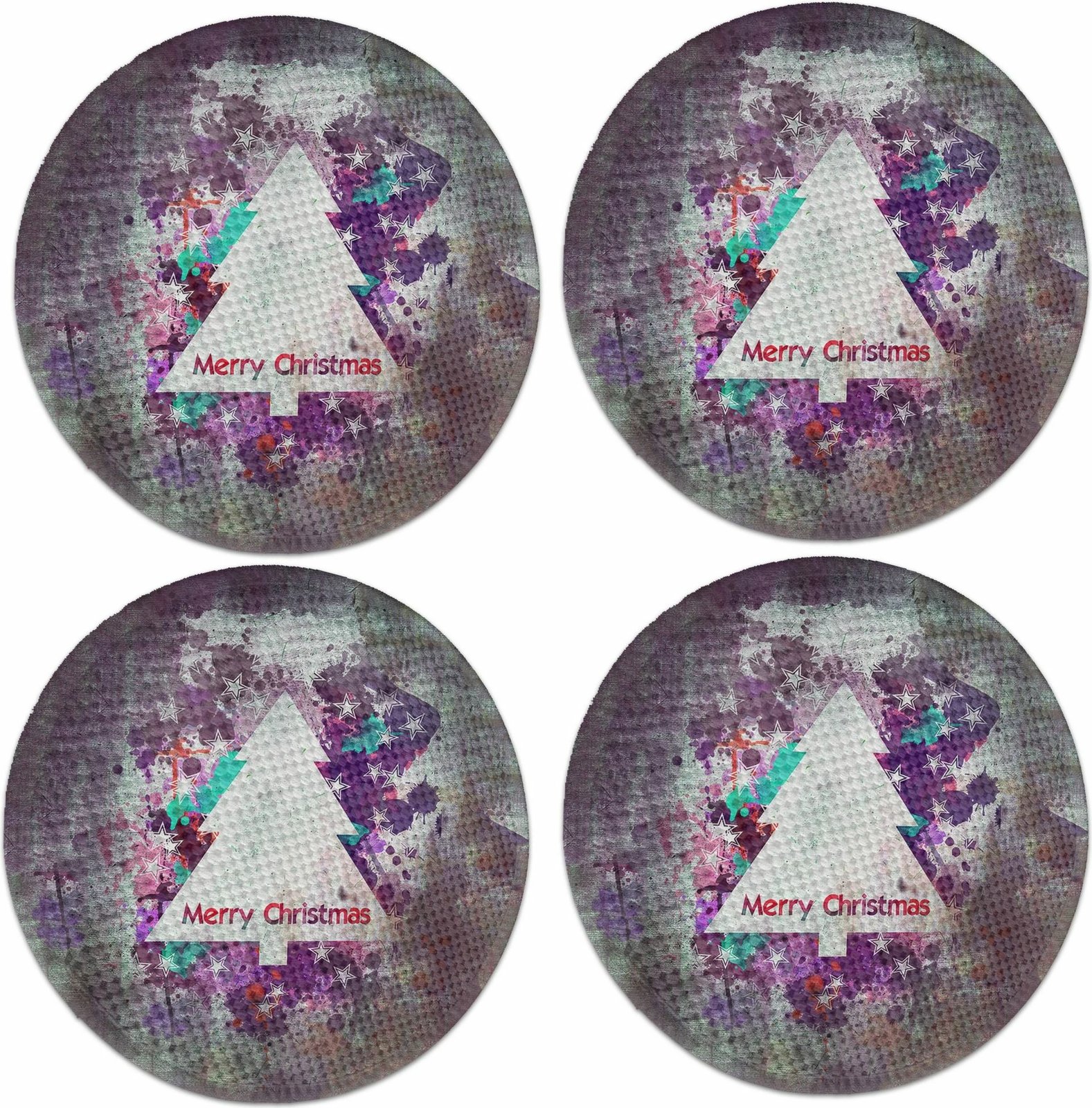 Set nënshtrues tavoline Hermia Concept, shumëngjyrësh, 2825Supla, 4 copë