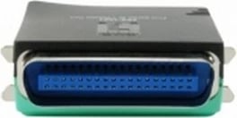 Server printimi paralel LevelOne, Ethernet LAN, 10/100 Mbit/s, i zi, i gjelbër