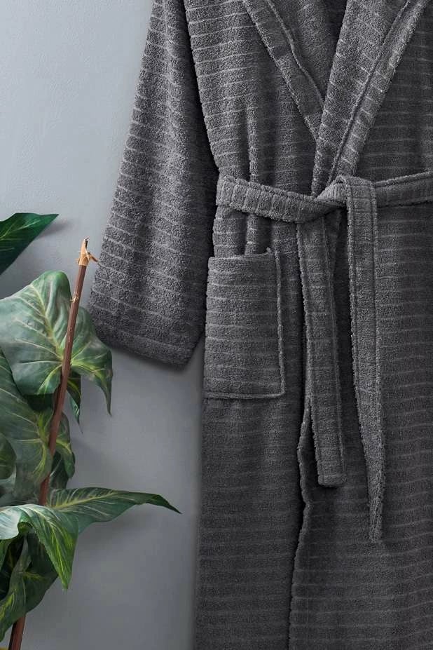 Rrobdeshamë me kapuç, pambuk 100%, ngjyrë antracit, Mijolnir, Doga