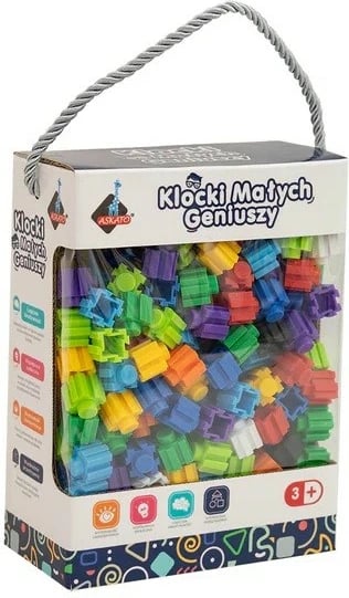 Set blloqesh ndërtimi plastike ASKATO Small Geniuses Blocks, 310 pjesë, shumëngjyrëshe
