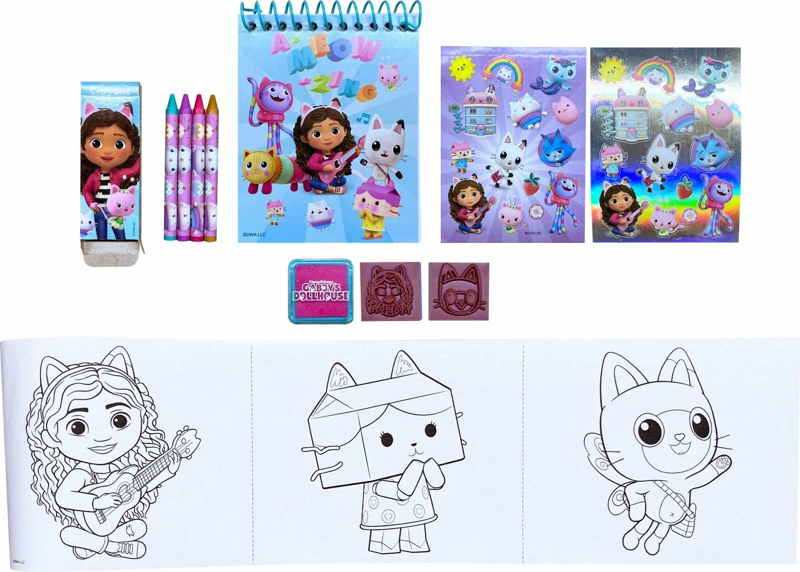 Set kreativ Kids Euroswan Gabby's Dollhouse GD00076 me kuti mace 3D dhe aksesorë