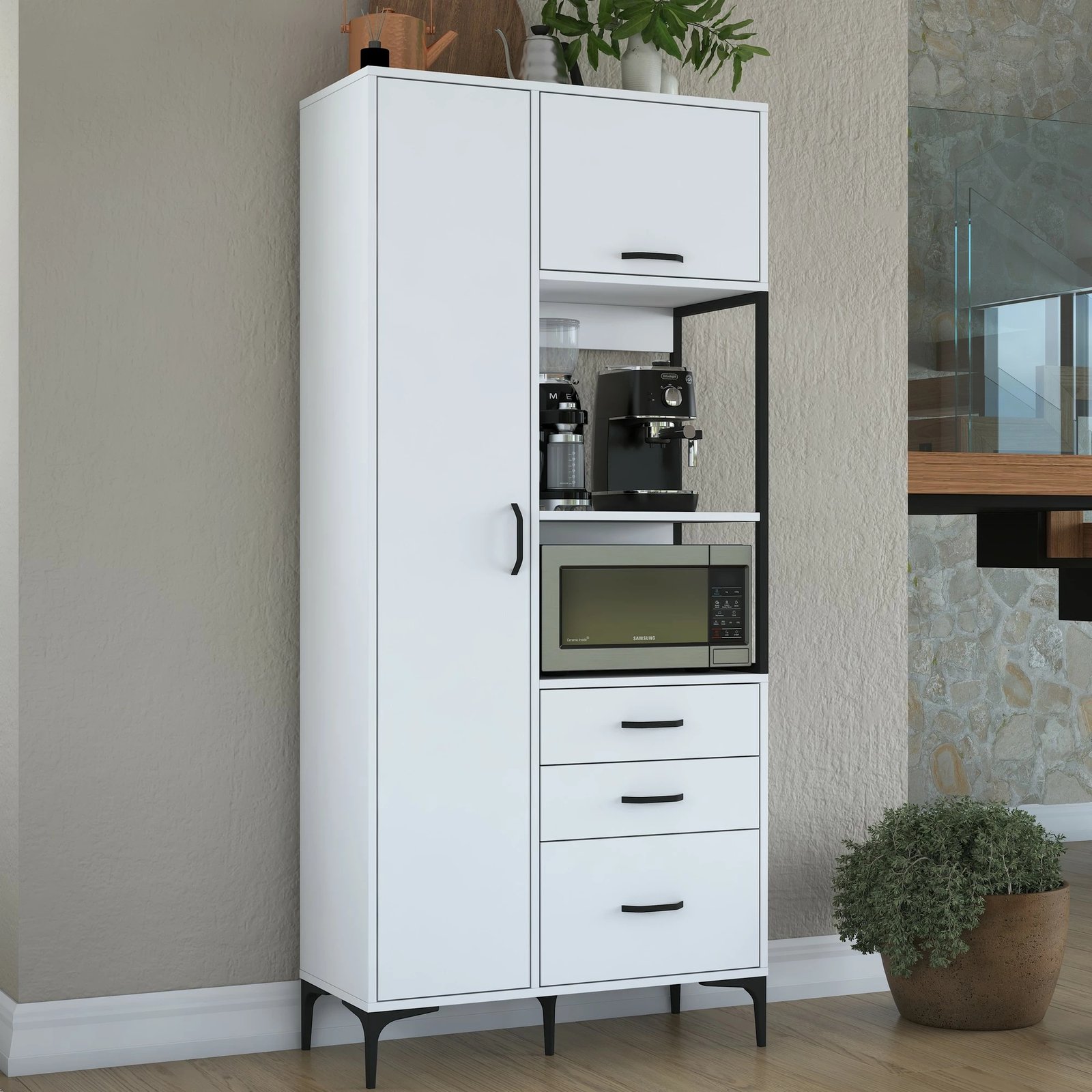 Dollap shumëpërdorimësh Hanah Home, JE112 - 2958, i bardhë