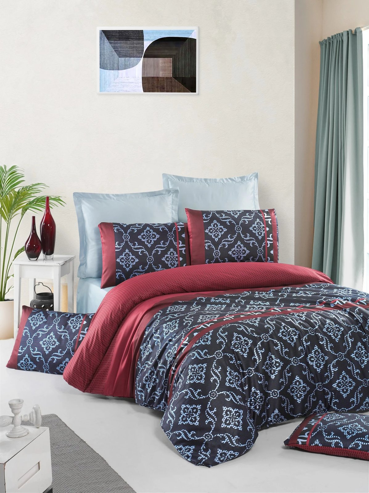 Set mbulesash për jorgan dopio, satin, L'essentiel, Leena