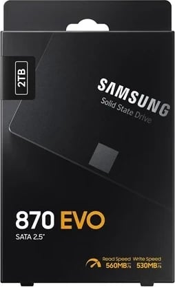 SSD Samsung 870 EVO, 2 TB, 2.5", Serial ATA III, i zi