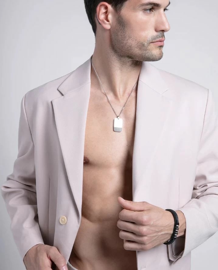 Varëse për meshkuj VICEROY FASHION 75350C01000, argjendi/zezë