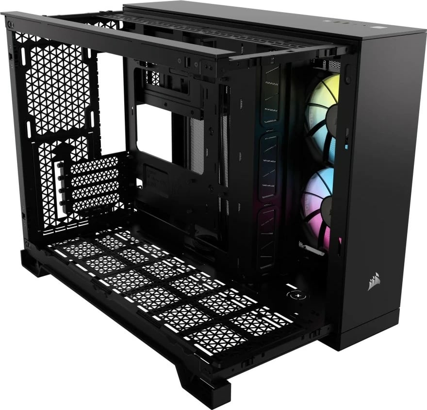 Kasë Corsair 2500X RGB Midi Tower mATX, e zezë