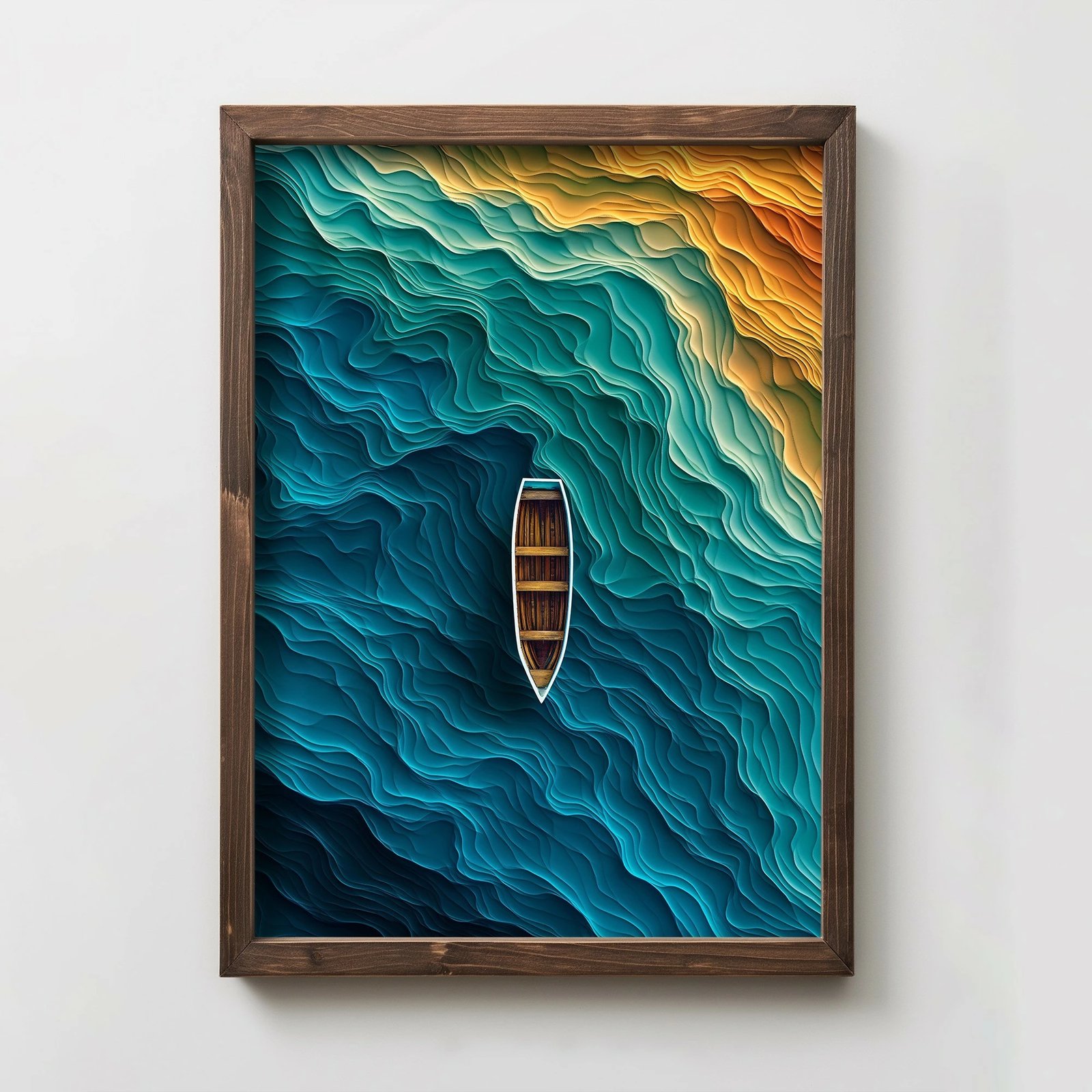 Pikturë dekorative me kornizë MDF, shumëngjyrëshe, Wallity, TUN077-XL, 50x70x3.5cm